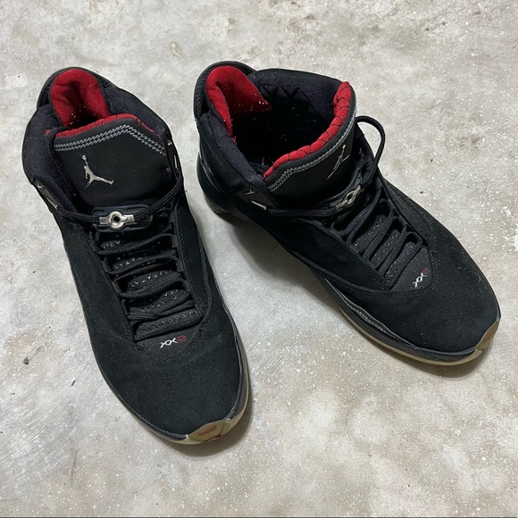 Air Jordan OG XX2 22 Size 9 Black Varsity Red Metallic Silver OG - Picture 3 of 16